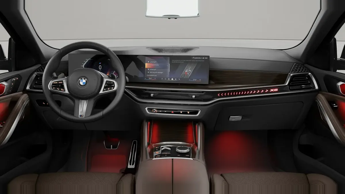 BMW X6 xDrive 40d M Sport en renting para particulares — Interior