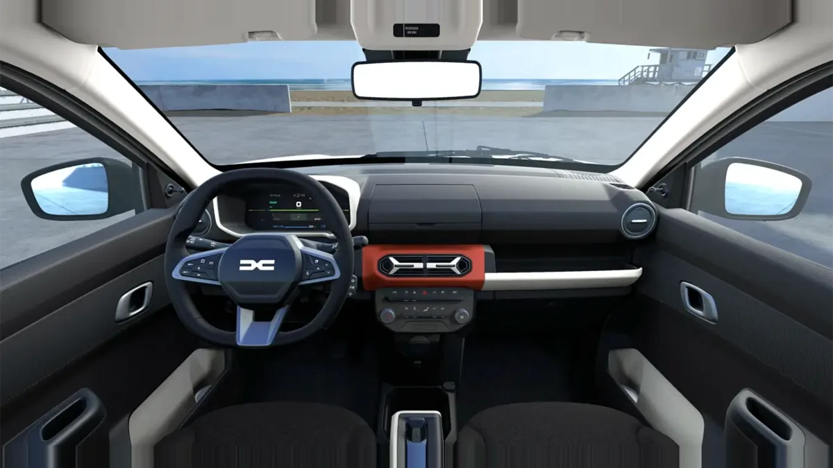 Dacia Spring Expression Electric 33kW (45CV) en renting para particulares — Delantera