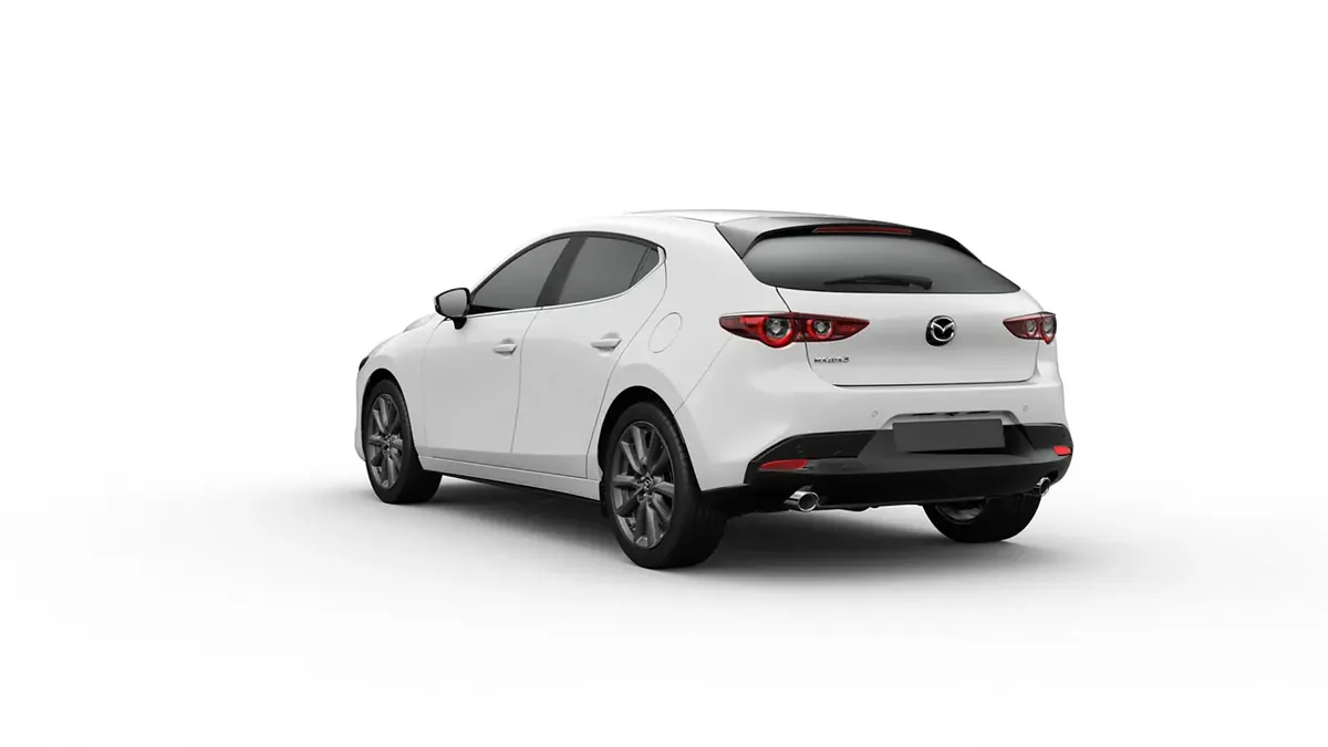 Mazda 3 2.5L e-Skyactiv G MHEV 140CV 6MT Prime-Line en renting para particulares — Trasera