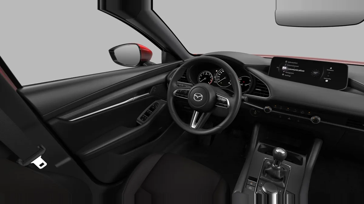 Mazda 3 2.5L e-Skyactiv G MHEV 140CV 6MT Prime-Line en renting para particulares — Delantera