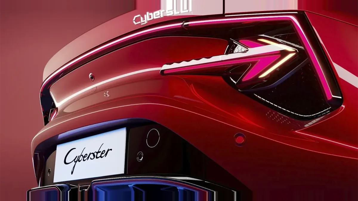 MG Cyberster Trophy Single Motor en renting para particulares — Trasera