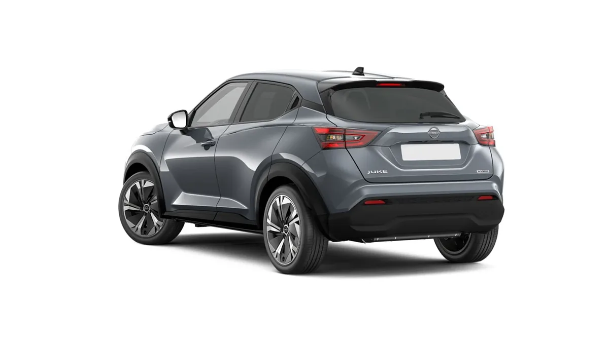 Nissan Juke 1.6 Hybrid Nconnecta 145CV Automático en renting para particulares — Trasera