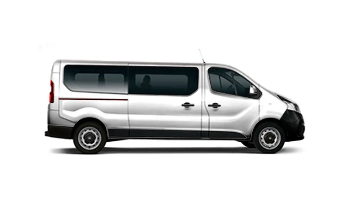 Nissan Primastar Combi 9 L2H1 N-Connecta 150CV II en renting para particulares — Delantera