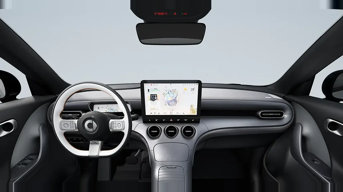 smart #3 Pro en renting para particulares — Interior