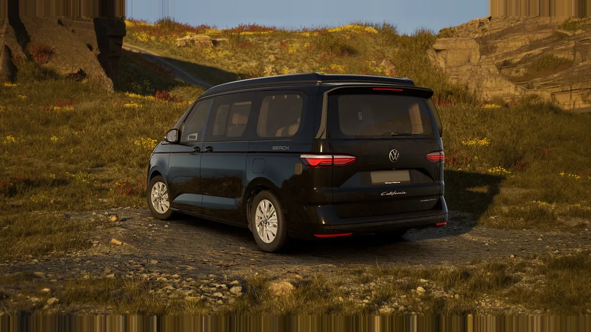 Volkswagen California Beach Tour 2.0 TDI 110kW (150CV) DSG en renting para particulares — Trasera